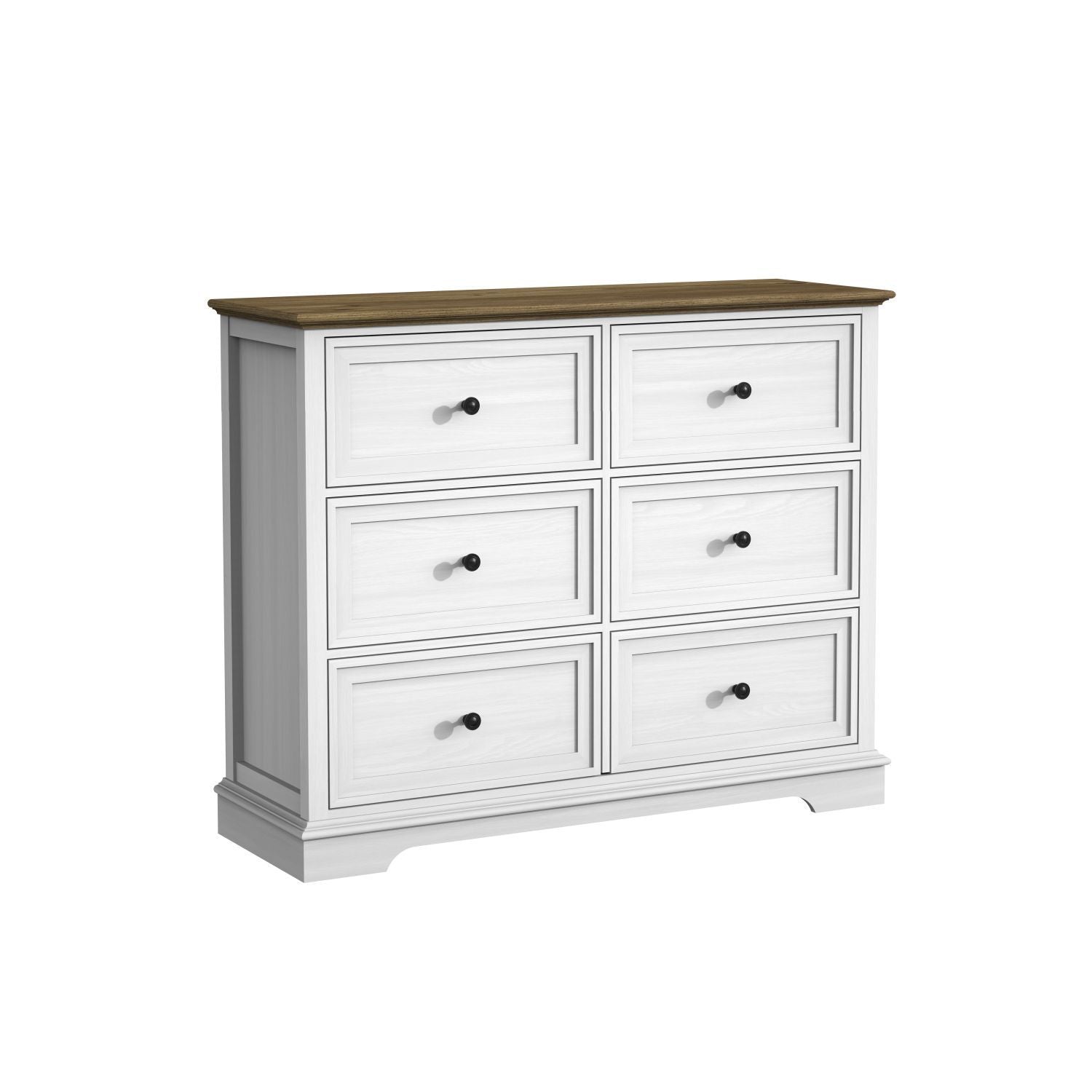 6 DrawersTall Dresser for Bedroom Vertical Storage Tower Wood Top Closets - Comfortable Living Decor