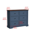 6 DrawersTall Dresser for Bedroom Vertical Storage Tower Wood Top Closets - Comfortable Living Decor
