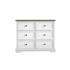 6 DrawersTall Dresser for Bedroom Vertical Storage Tower Wood Top Closets - Comfortable Living Decor