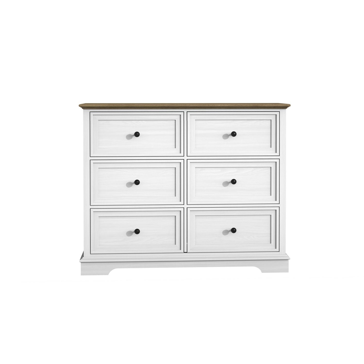 6 DrawersTall Dresser for Bedroom Vertical Storage Tower Wood Top Closets - Comfortable Living Decor