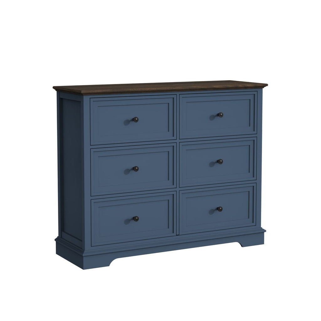 6 DrawersTall Dresser for Bedroom Vertical Storage Tower Wood Top Closets - Comfortable Living Decor