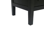 60 inches Modern Farmhouse Accent Cabinet with 4 Doors and Adjustable Shelf Wood Sideboard Buffet Cabinet Console Table Credenza Buffet Table for Kitchen Dining Room Entryway Hallway(Antique Black) - Comfortable Living Decor