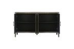 60 inches Modern Farmhouse Accent Cabinet with 4 Doors and Adjustable Shelf Wood Sideboard Buffet Cabinet Console Table Credenza Buffet Table for Kitchen Dining Room Entryway Hallway(Antique Brown) - Comfortable Living Decor