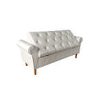 62" Bedroom Tufted Button Storage Bench, Modern Fabric Upholstered Ottoman, Window Bench, Rolled Arm Design for Bedroom, Living Room, Foyer (Beige) - Comfortable Living Decor
