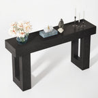 63 - Inch Long Console Table, Wooden Rectangular Sofa Table Behind The Couch - Comfortable Living Decor