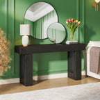 63 - Inch Long Console Table, Wooden Rectangular Sofa Table Behind The Couch - Comfortable Living Decor