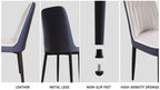 63 "medieval modern cream style MDF dining table and PU dining chair set 4. Assemble Desktop and black metal leg dining chair set, suitable for home&kitchen - Comfortable Living Decor