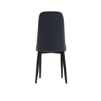 63 "medieval modern cream style MDF dining table and PU dining chair set 4. Assemble Desktop and black metal leg dining chair set, suitable for home&kitchen - Comfortable Living Decor