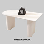 63 "medieval modern cream style MDF dining table and PU dining chair set 4. Assemble Desktop and black metal leg dining chair set, suitable for home&kitchen - Comfortable Living Decor