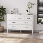 7 Drawer Dresser for Bedroom, Storage Cabinet With Metal Handles, Modern Closet Of Drawers for Living Room - Comfortable Living Decor