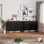 7 Drawer Dresser for Bedroom, Storage Cabinet With Metal Handles, Modern Closet Of Drawers for Living Room - Comfortable Living Decor