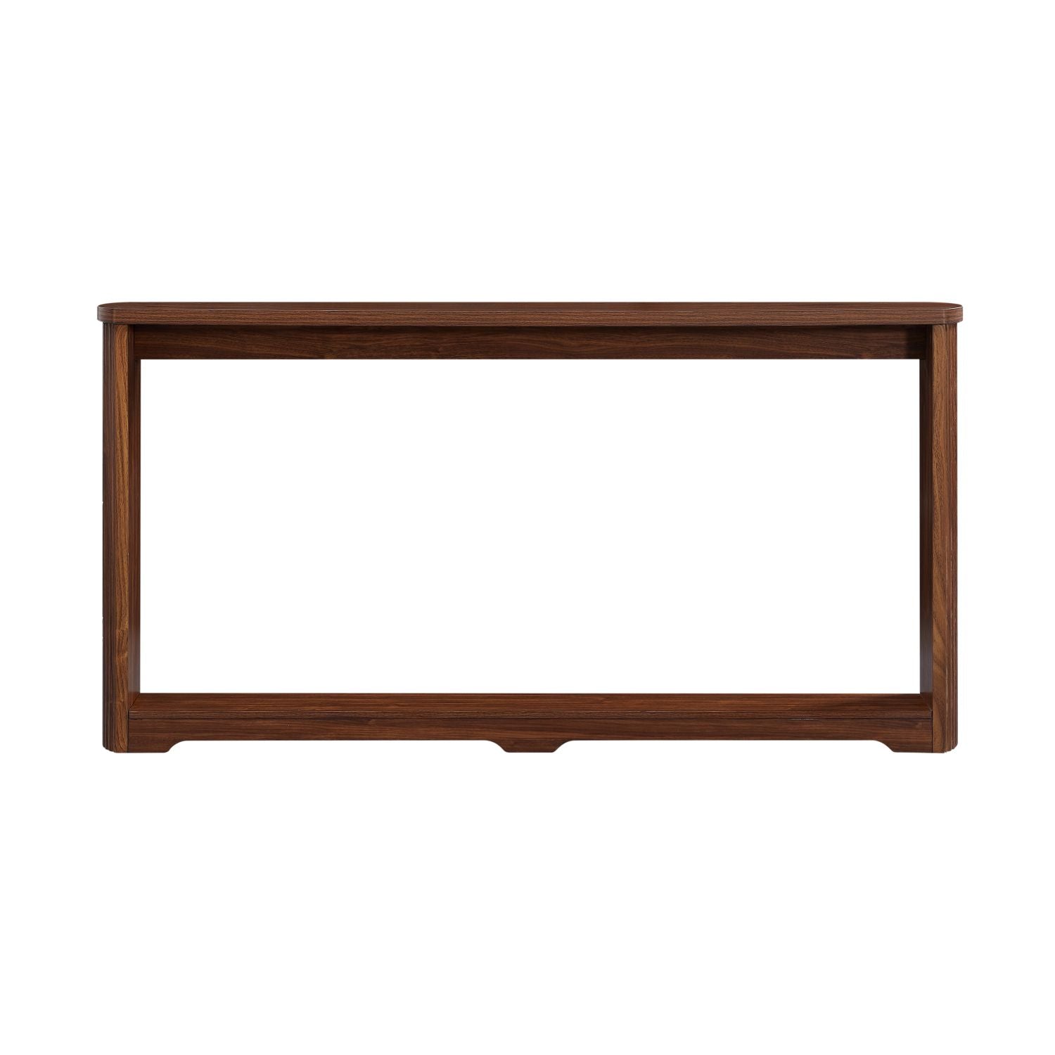 70.1"corrugated texture storage table for en entranceways, corridors, and front door.Walnut.70.1"L*8.7"W*35.5"H - Comfortable Living Decor
