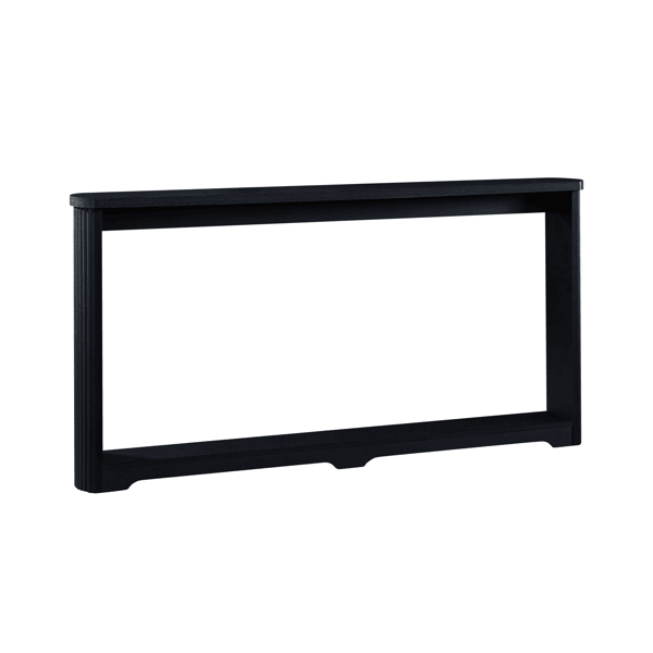 70.1"corrugated texture storage table for entranceways, narrow wooden console sofa table, can be placed behind the sofa, suitable for entranceways, corridors, and front door.Black.70.1"L*8.7"W*35.5"H - Comfortable Living Decor