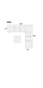 8pc Grey Chenille Modular Sectional - Comfortable Living Decor