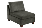 8pc Grey Chenille Modular Sectional - Comfortable Living Decor