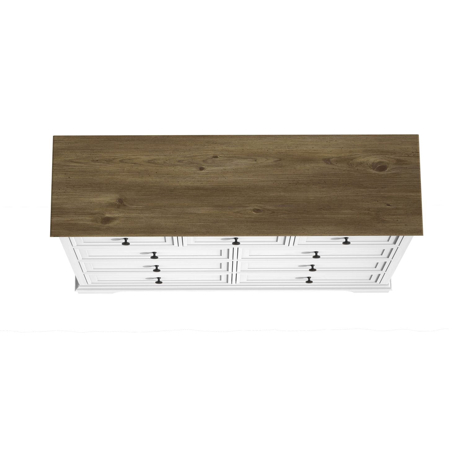 9 Drawer Dresser with Wooden Top, Tall Fabric Dresser & Chest of Drawers for Bedroom Closet Living Room - Comfortable Living Decor