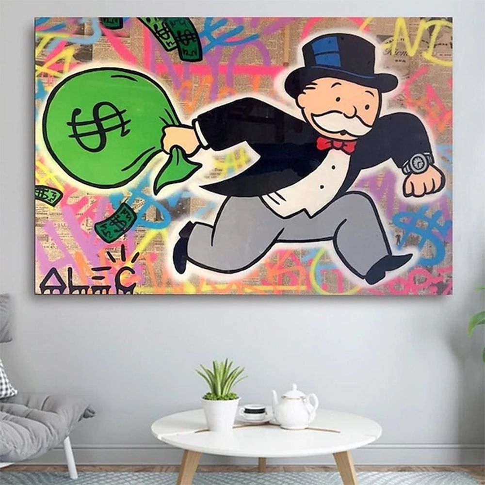 Alec Hand Painted Monopoly Wall Art - Comfortable Living Decor
