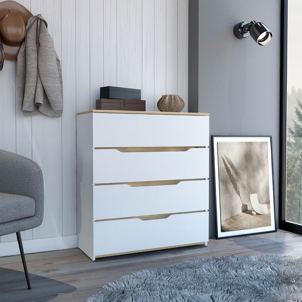 Aralia Drawer Dresser, Four Drawers, Superior Top - Comfortable Living Decor
