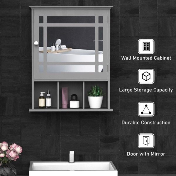 Bathroom Cabinet with Mirror - Comfortable Living Decor