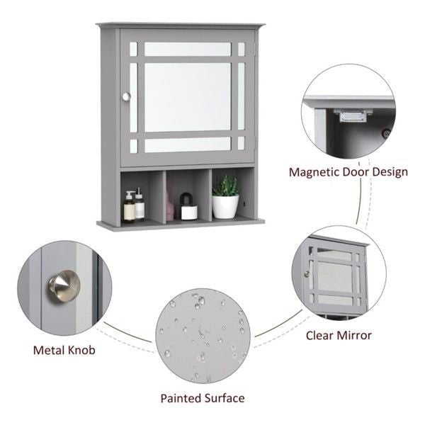 Bathroom Cabinet with Mirror - Comfortable Living Decor
