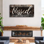 Blessed Home Quote Christian Wall Art - Comfortable Living Decor
