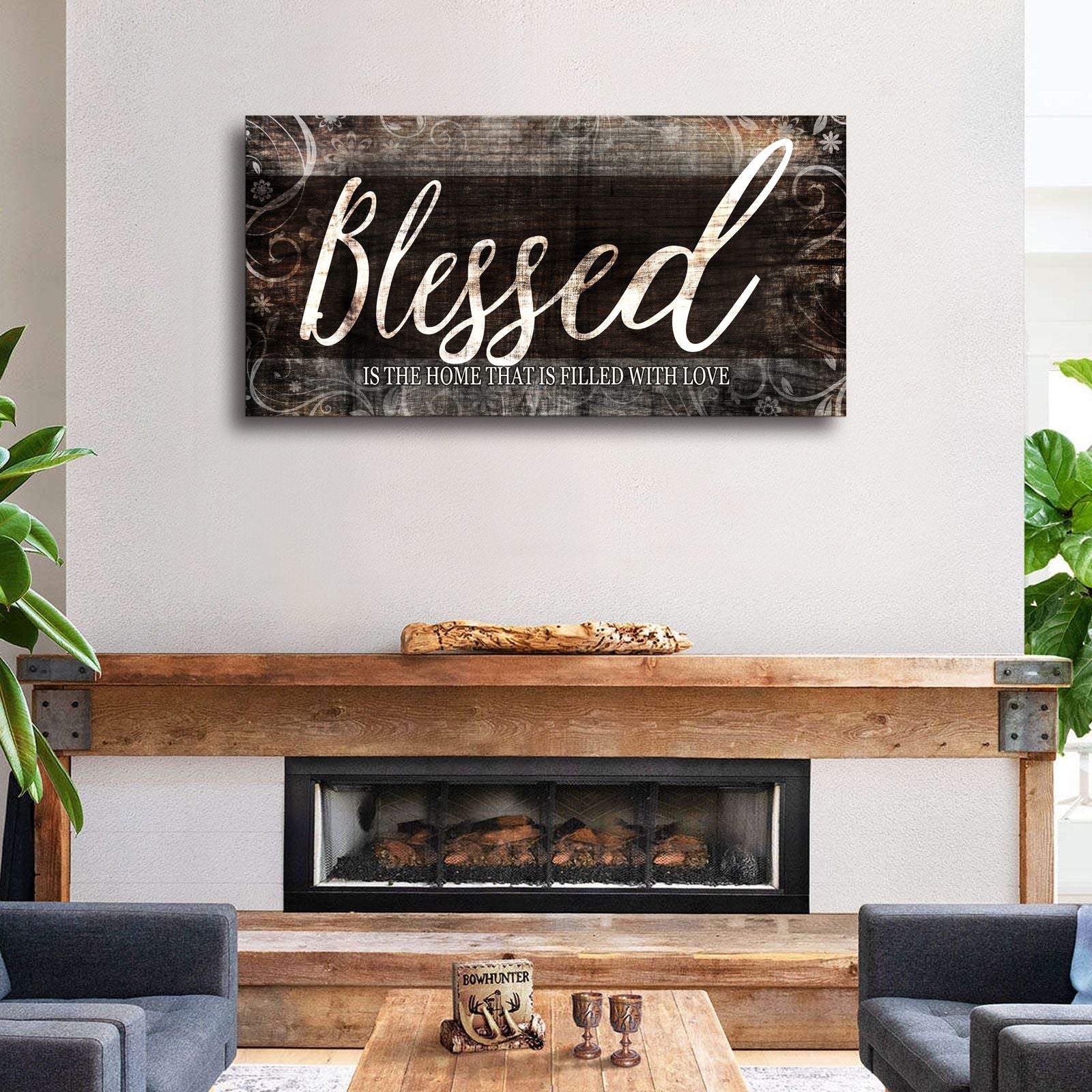 Blessed Home Quote Christian Wall Art - Comfortable Living Decor