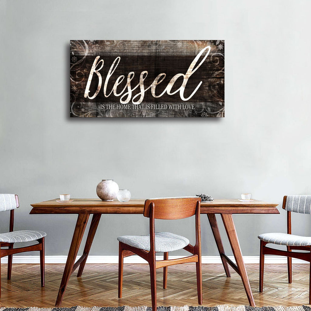 Blessed Home Quote Christian Wall Art - Comfortable Living Decor