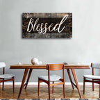 Blessed Home Quote Christian Wall Art - Comfortable Living Decor