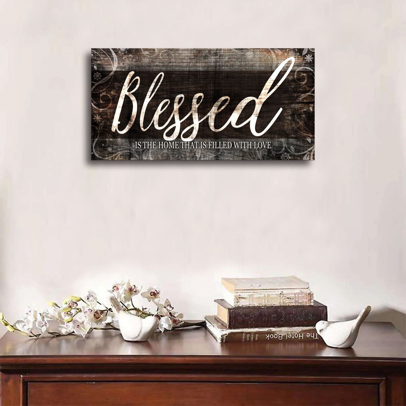 Blessed Home Quote Christian Wall Art - Comfortable Living Decor