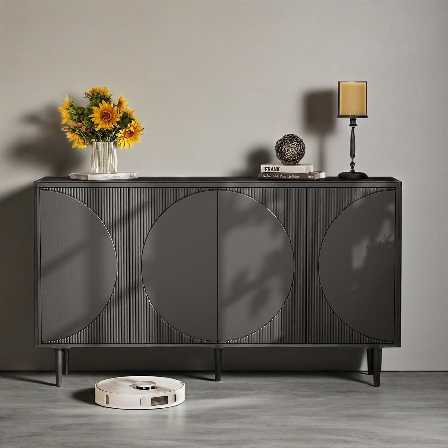Buffet Cabinet Sideboard with Storage, Modern Sideboard Buffet Table - Comfortable Living Decor