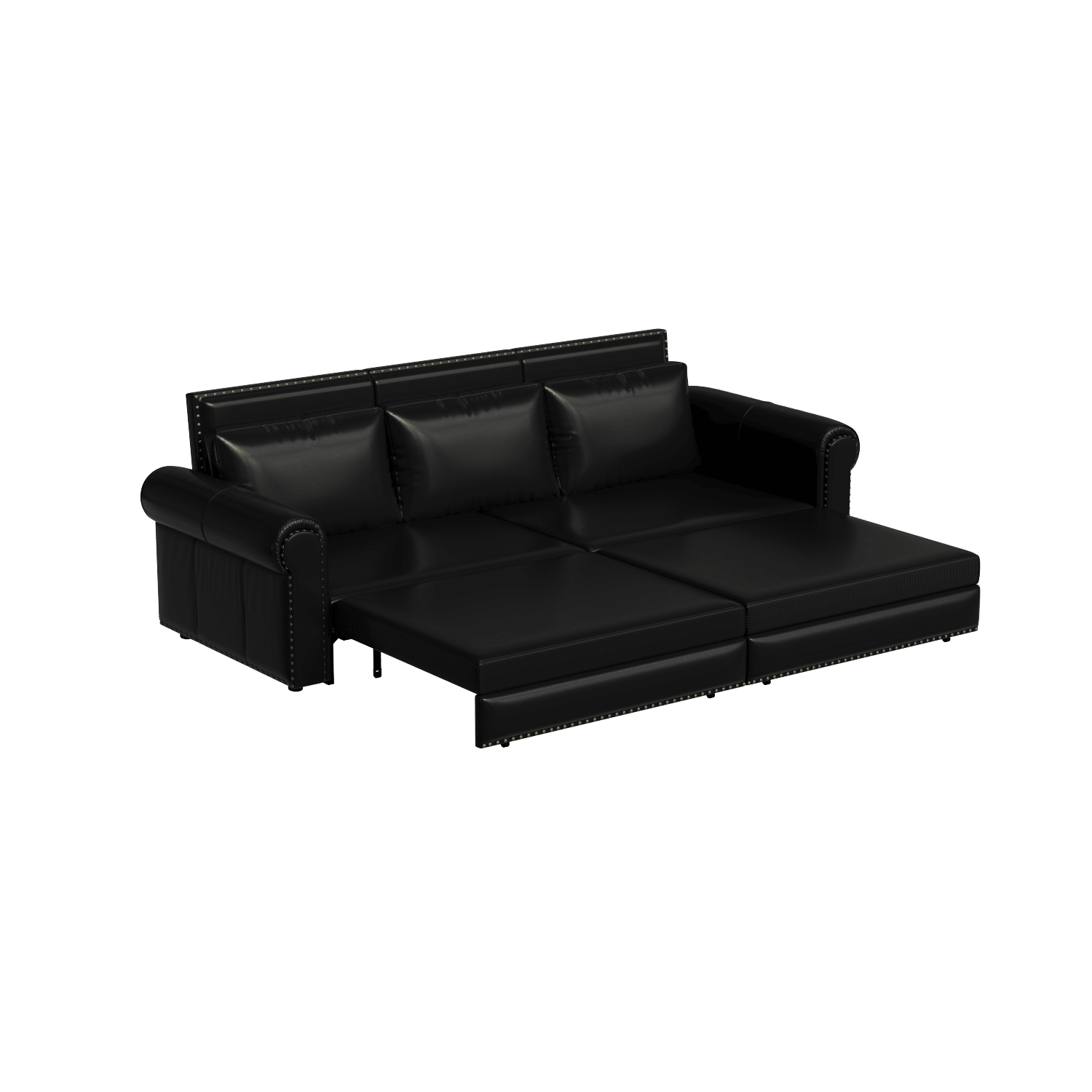 Chesterfield 93.7" King Pull Out Sofa Bed 3 - in - 1 - Comfortable Living Decor