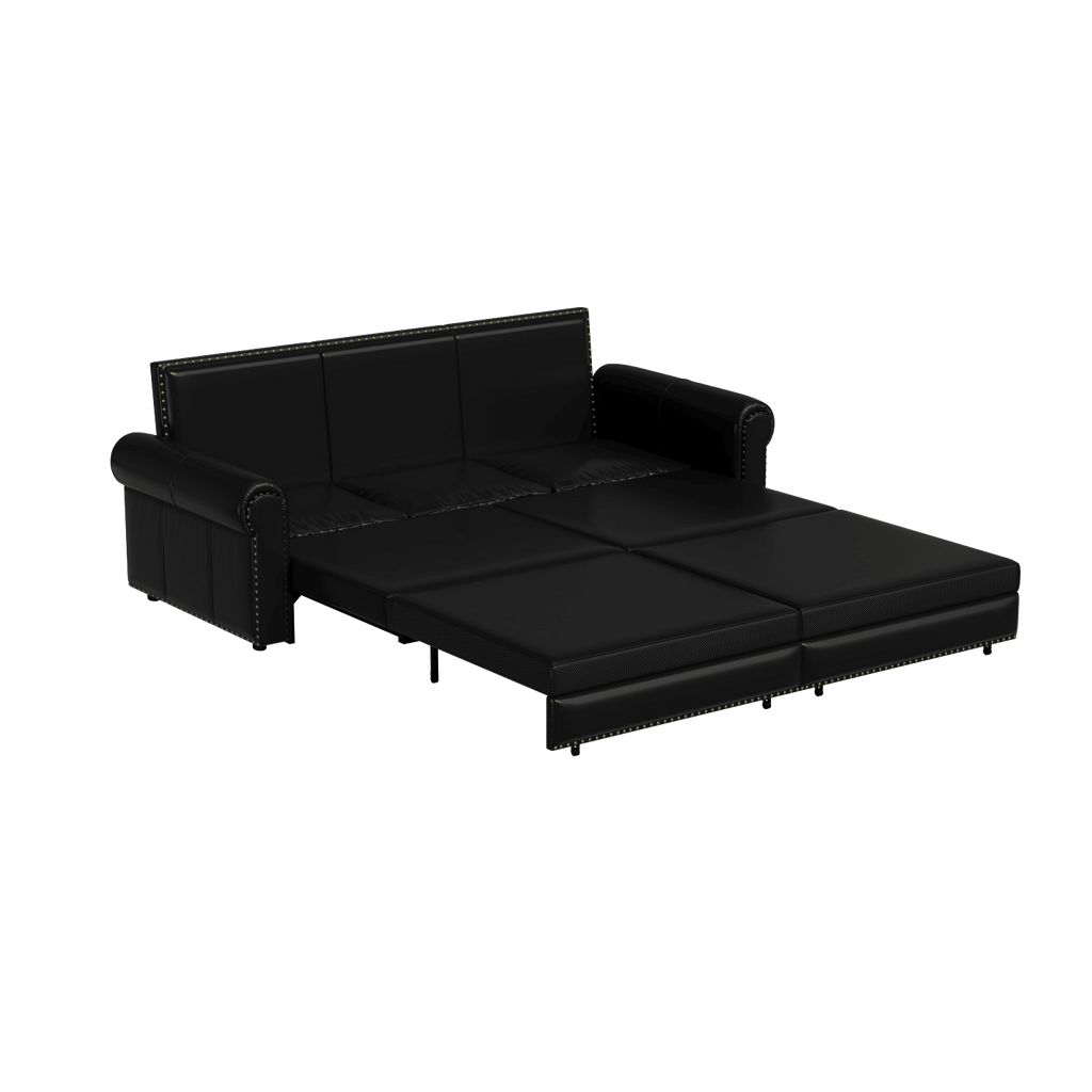 Chesterfield 93.7" King Pull Out Sofa Bed 3 - in - 1 - Comfortable Living Decor