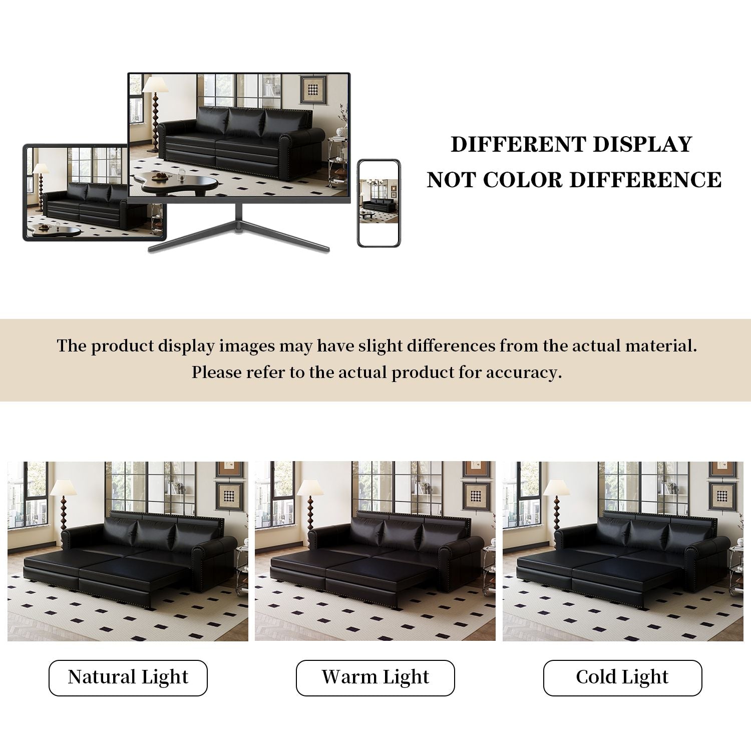 Chesterfield 93.7" King Pull Out Sofa Bed 3 - in - 1 - Comfortable Living Decor