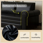 Chesterfield 93.7" King Pull Out Sofa Bed 3 - in - 1 - Comfortable Living Decor