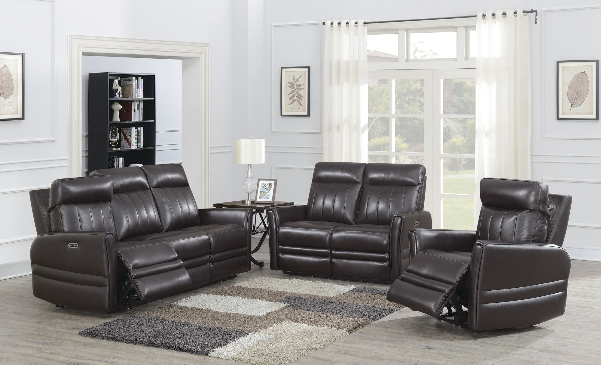 Coachella Luxury Power Reclining Leather Sofa - Comfortable Living Decor