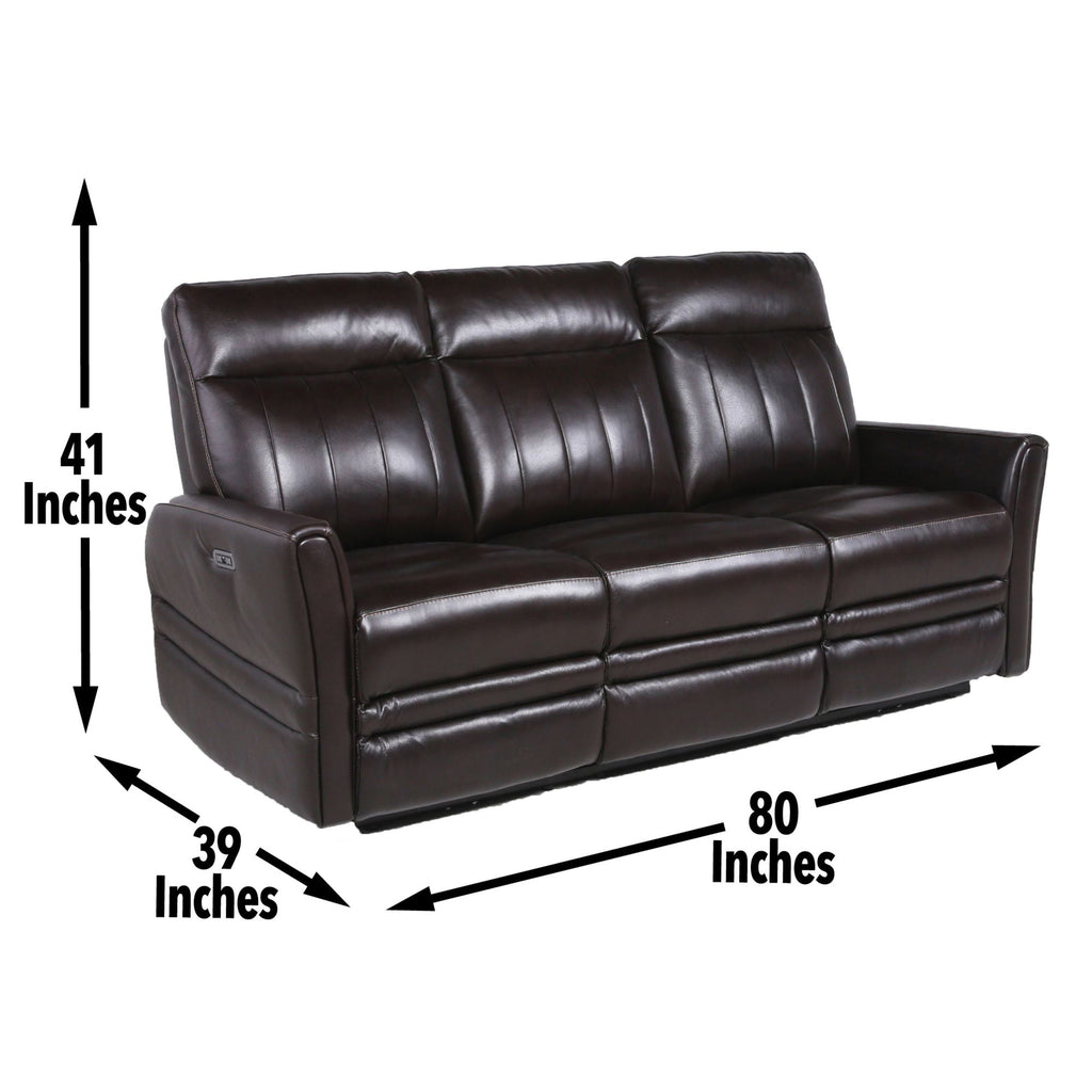 Coachella Luxury Power Reclining Leather Sofa - Comfortable Living Decor