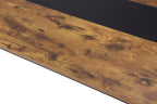 Computer Desk Large Office Desk, 79.5 Inch Gaming Desk Writing Desk Work Desk for Home Office, Study, Modern Simple Wooden Desk, Large Legroom, Metal Frame, Rustic/Black - Comfortable Living Decor
