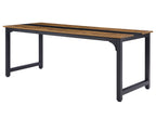 Computer Desk Large Office Desk, 79.5 Inch Gaming Desk Writing Desk Work Desk for Home Office, Study, Modern Simple Wooden Desk, Large Legroom, Metal Frame, Rustic/Black - Comfortable Living Decor