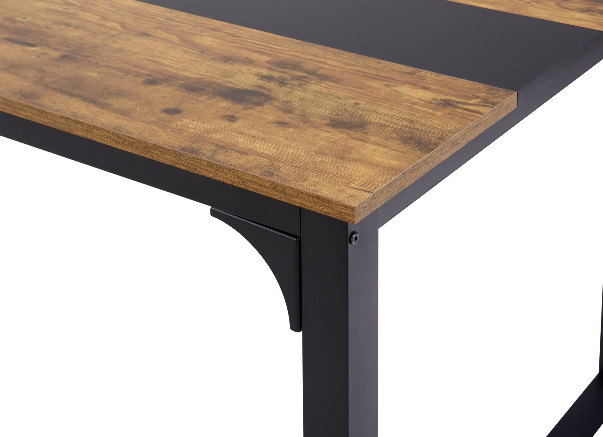 Computer Desk Large Office Desk, 79.5 Inch Gaming Desk Writing Desk Work Desk for Home Office, Study, Modern Simple Wooden Desk, Large Legroom, Metal Frame, Rustic/Black - Comfortable Living Decor