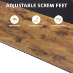 Computer Desk Large Office Desk, 79.5 Inch Gaming Desk Writing Desk Work Desk for Home Office, Study, Modern Simple Wooden Desk, Large Legroom, Metal Frame, Rustic/Black - Comfortable Living Decor