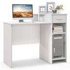 Computer Desk Modern Laptop PC Desk with Adjustable Shelf and Cable Hole - Comfortable Living Decor
