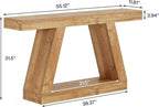 Console Table, 55 - Inch Rustic Sofa Table with Storage, Industrial Wooden Entryway Table - Comfortable Living Decor