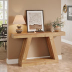 Console Table, 55 - Inch Rustic Sofa Table with Storage, Industrial Wooden Entryway Table - Comfortable Living Decor