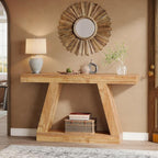 Console Table, 55 - Inch Rustic Sofa Table with Storage, Industrial Wooden Entryway Table - Comfortable Living Decor