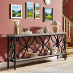 Console Table/Sofa Table, Industrial Long Sofa Table Behind Couch - Comfortable Living Decor