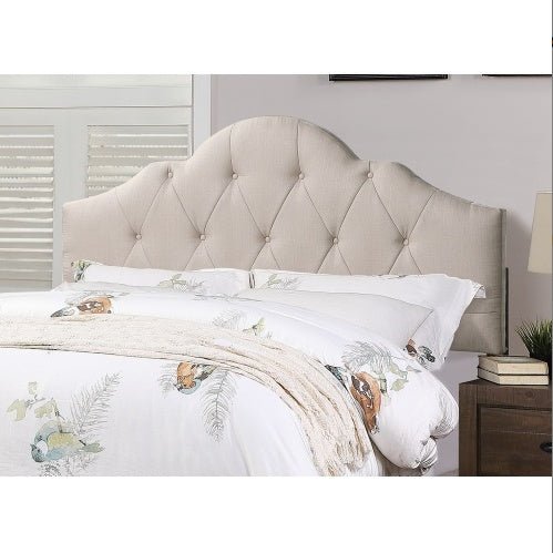 Contemporary 1pc Queen Size Bed Adjustable HB Light Brown - Comfortable Living Decor