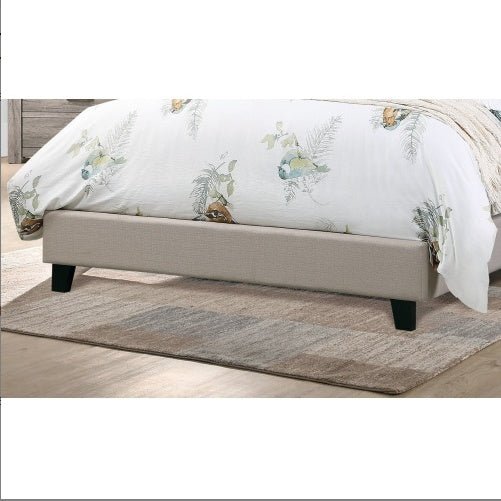 Contemporary 1pc Queen Size Bed Adjustable HB Light Brown - Comfortable Living Decor