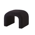 Cozy Set of 3 Black Teddy Ottomans - Versatile Modern Bench for Bedroom and Entryway - Comfortable Living Decor
