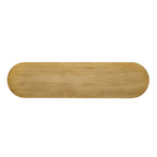 Curved Design Console Table with Unique Vertical Stripe Design ,Suitable for Living Room,Study and Entrance - Comfortable Living Decor