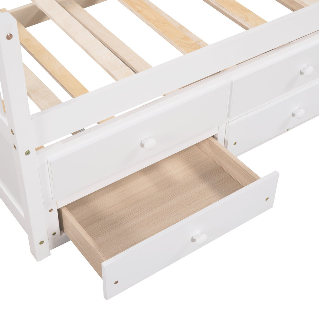Daybed with Trundle and Drawers; Twin Size - Comfortable Living Decor
